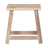 Ibo Reclaimed Wood Low Stool - Natural