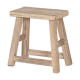 Ibo Reclaimed Wood Low Stool - Natural