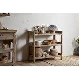 Ibo Reclaimed Wood Pantry Shelving Unit - Natural