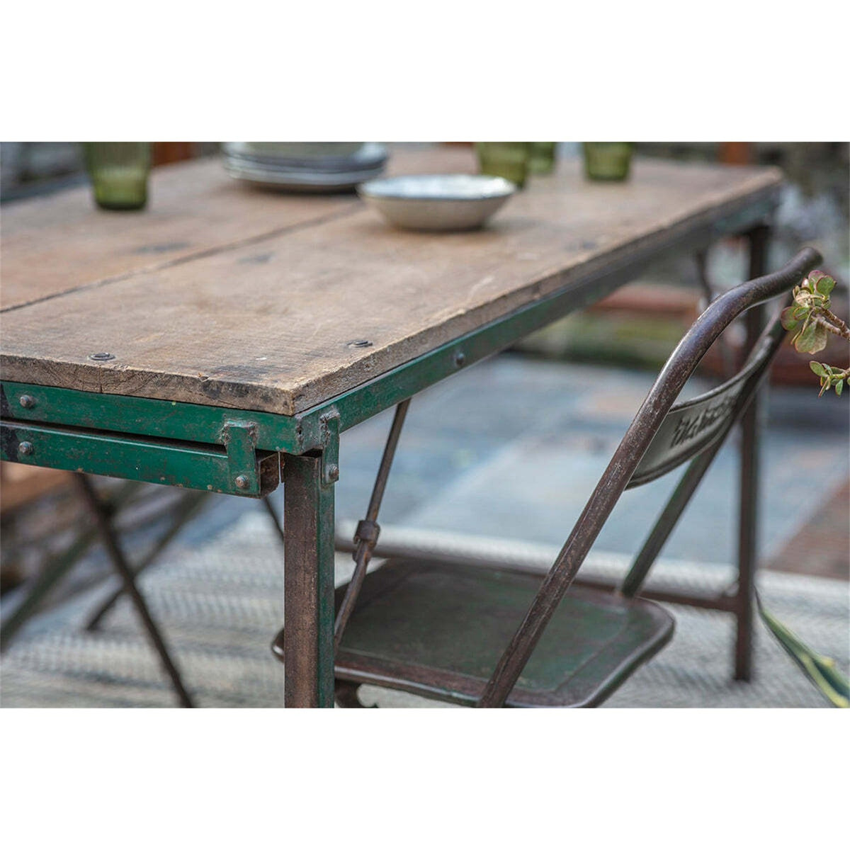 Ishan Folding Reclaimed Wood Dining & Coffee Table