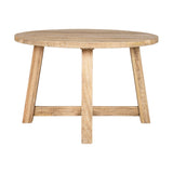 Indali Small Round Mango Wood Dining Table - Natural