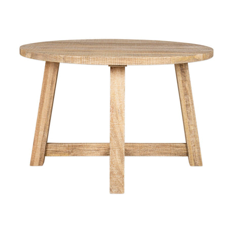 Indali Small Round Mango Wood Dining Table - Natural