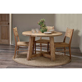 Indali Small Round Mango Wood Dining Table - Natural