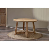 Indali Small Round Mango Wood Dining Table - Natural