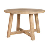 Indali Small Round Mango Wood Dining Table - Natural