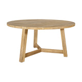 Indali Large Round Mango Wood Dining Table - Natural