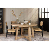 Indali Large Round Mango Wood Dining Table - Natural
