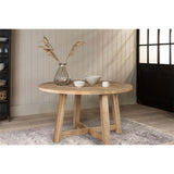 Indali Large Round Mango Wood Dining Table - Natural