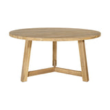 Indali Large Round Mango Wood Dining Table - Natural