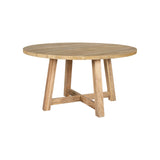 Indali Large Round Mango Wood Dining Table - Natural