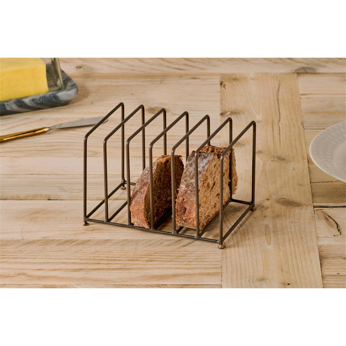 Inkollu Wire Toast Rack - Aged Brass