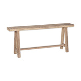 Ibo Reclaimed Wood Long Bench - Natural