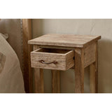 Ibo Reclaimed Wood Bedside Table - Natural