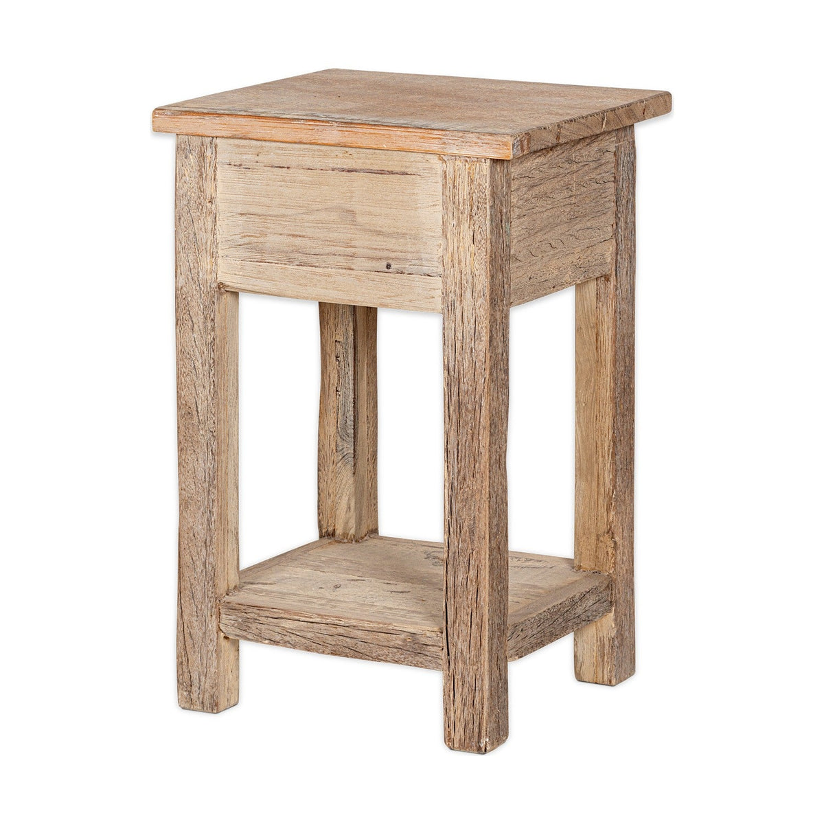 Ibo Reclaimed Wood Bedside Table - Natural
