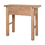 Ibo Reclaimed Wood 1 Drawer Console Table - Natural