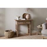 Ibo Reclaimed Wood 1 Drawer Console Table - Natural