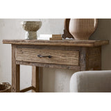 Ibo Reclaimed Wood 1 Drawer Console Table - Natural