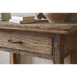 Ibo Reclaimed Wood 1 Drawer Console Table - Natural