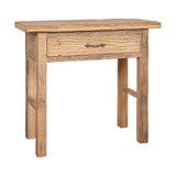 Ibo Reclaimed Wood 1 Drawer Console Table - Natural