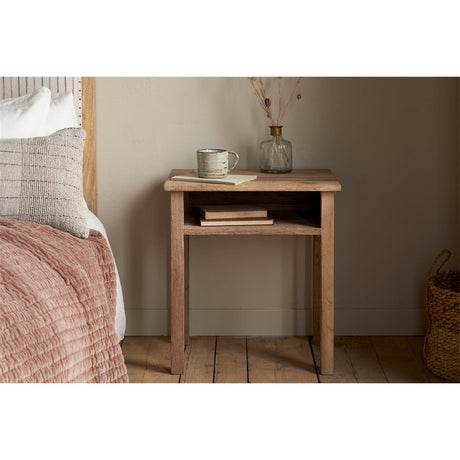 Iya Reclaimed Wood Bedside Table - Natural