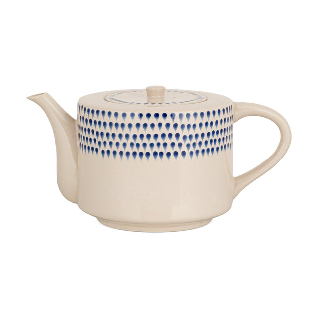 Indigo Drop Large 4 Person Teapot - Indigo