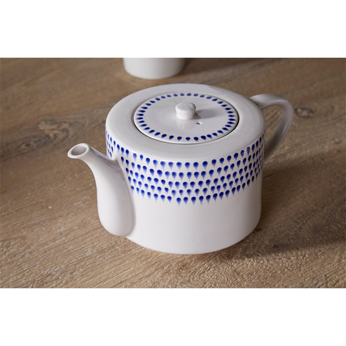 Indigo Drop Large 4 Person Teapot - Indigo