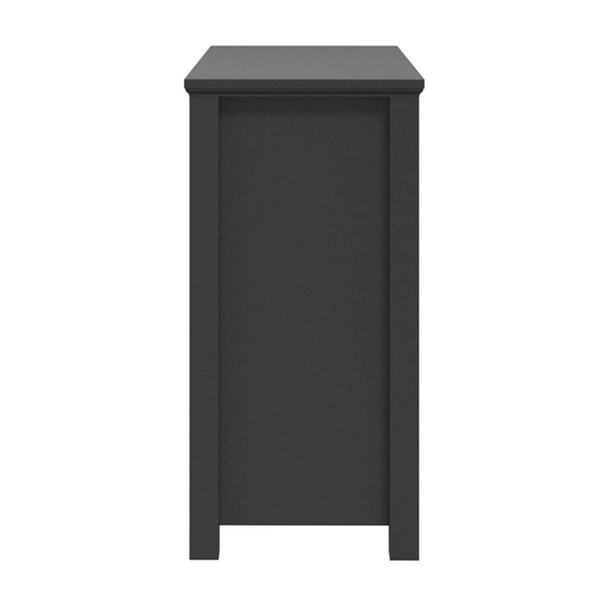 Ives Chest of Drawers - Black with Antique Brass