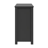 Ives Chest of Drawers - Black with Antique Brass