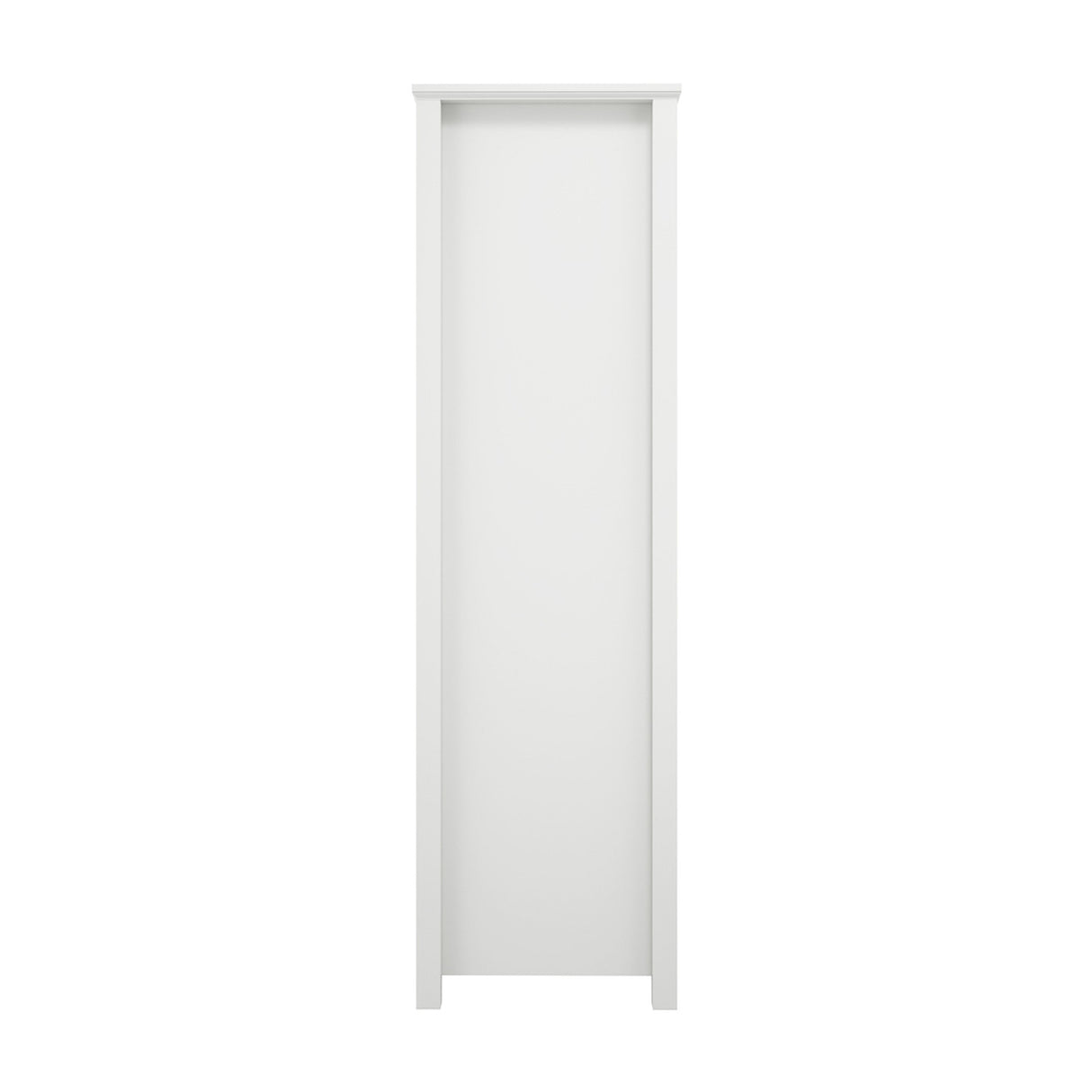 Ives 2 Door Wardrobe - White with Antique Brass