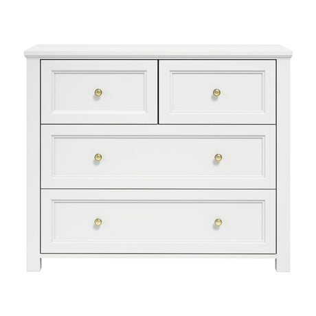 Ives Chest of Drawers - White with Antique Brass