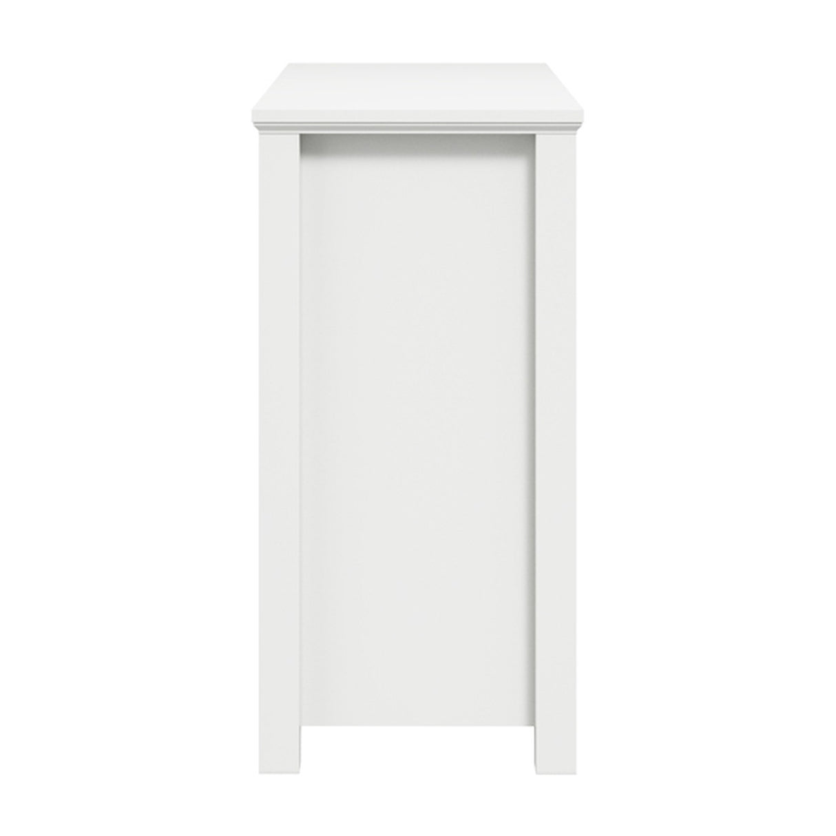 Ives Chest of Drawers - White with Antique Brass