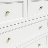 Ives Chest of Drawers - White with Antique Brass