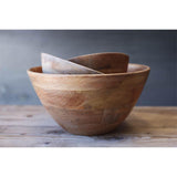 Indus Small Mango Wood Serving Bowl - Natural
