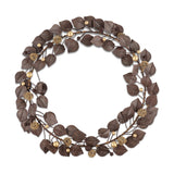 Ishana Christmas Wreath - Antique Brass