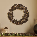 Ishana Christmas Wreath - Antique Brass
