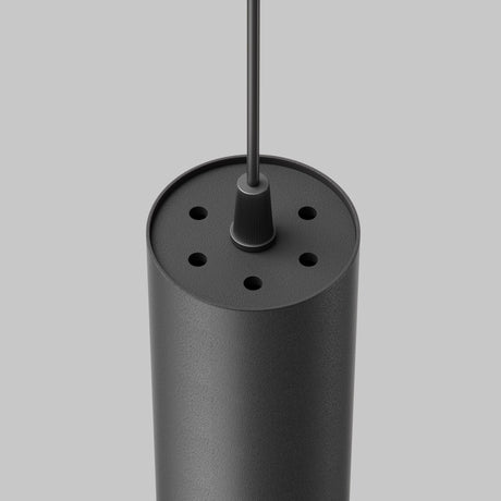 Alternative view of Focus LED Pendant Light in black, showcasing its sleek finish in a contemporary setting