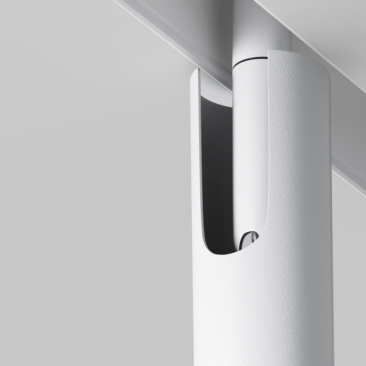 Focus T LED Magnetic Exility Track Spotlight in white, displayed in a modern setting, showcasing its adaptable style and compact form