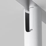 Focus T LED Magnetic Exility Track Spotlight in white, displayed in a modern setting, showcasing its adaptable style and compact form