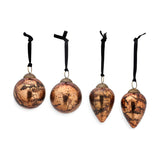 Jalshara Glass Baubles - Antique Copper - Set of 4