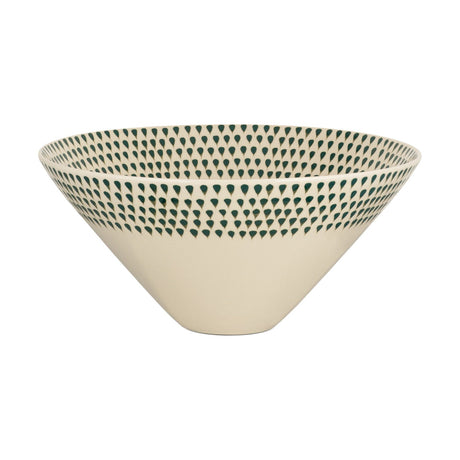 Juniper Drop Large Serving Bowl - Cream & Juniper