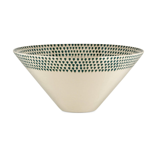 Juniper Drop Medium Serving Bowl - Cream & Juniper