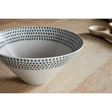 Juniper Drop Medium Serving Bowl - Cream & Juniper