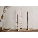 Javanee Small Hammered Candle Holder - Antique Brass