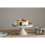 Juniper Drop Ceramic Cake Stand - Cream & Juniper