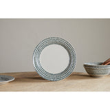 Juniper Drop Dinner Set - Cream & Juniper - 12 Piece
