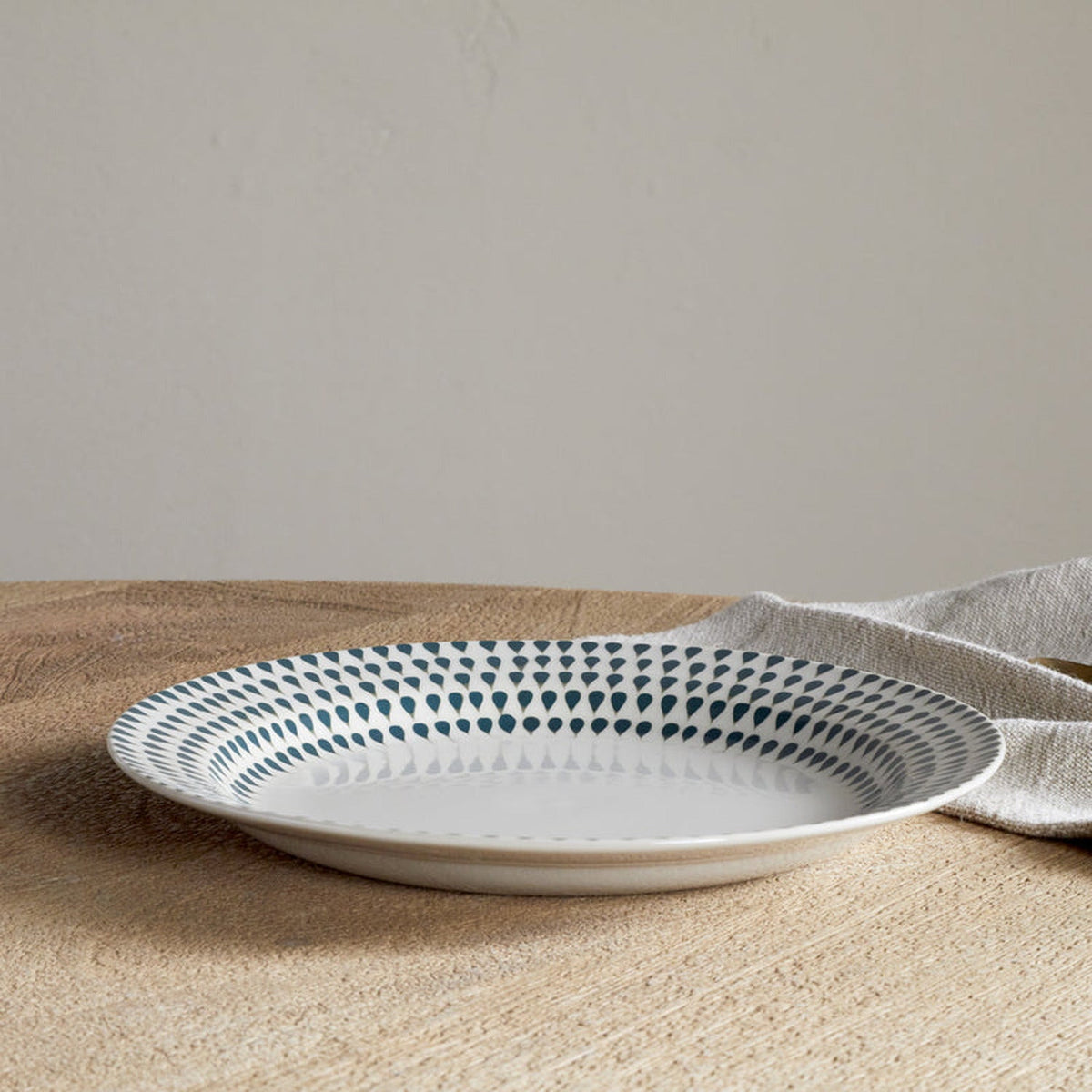 Juniper Drop Dinner Set - Cream & Juniper - 12 Piece