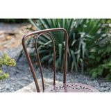Jeavika Iron Bistro Garden Chair - Dark Brown