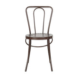 Jeavika Iron Bistro Garden Chair - Dark Brown