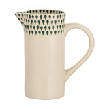 Juniper Drop Small Ceramic Jug - Cream & Juniper