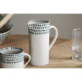 Juniper Drop Small Ceramic Jug - Cream & Juniper